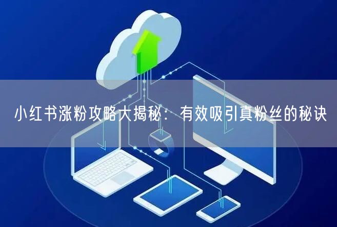 小红书涨粉攻略大揭秘：有效吸引真粉丝的秘诀