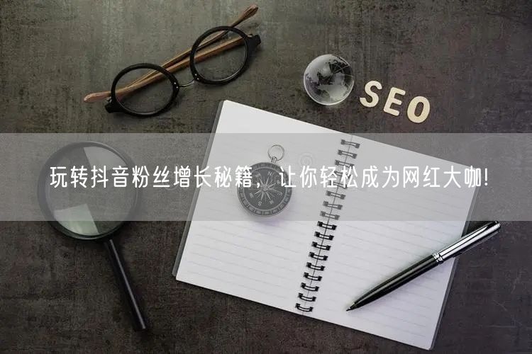 玩转抖音粉丝增长秘籍,让你轻松成为网红大咖!